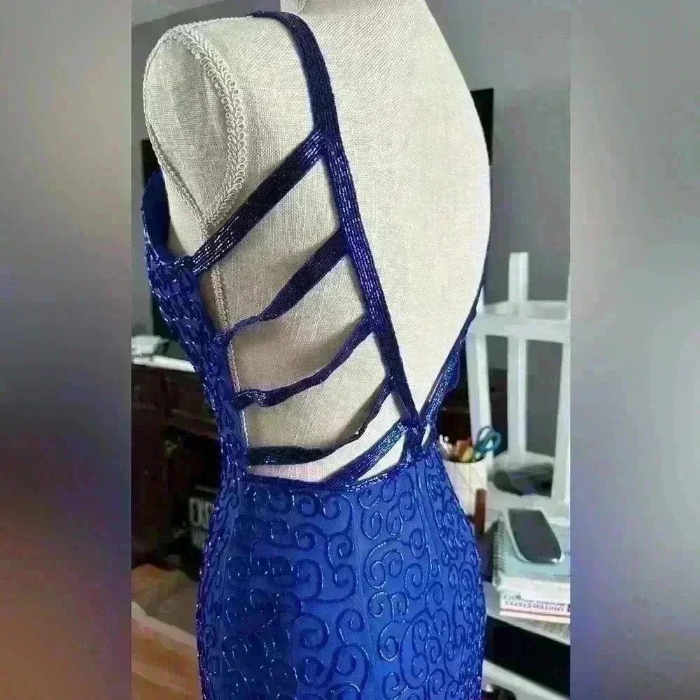 Andretta Donatello Blue Dress - Picture 5 of 9